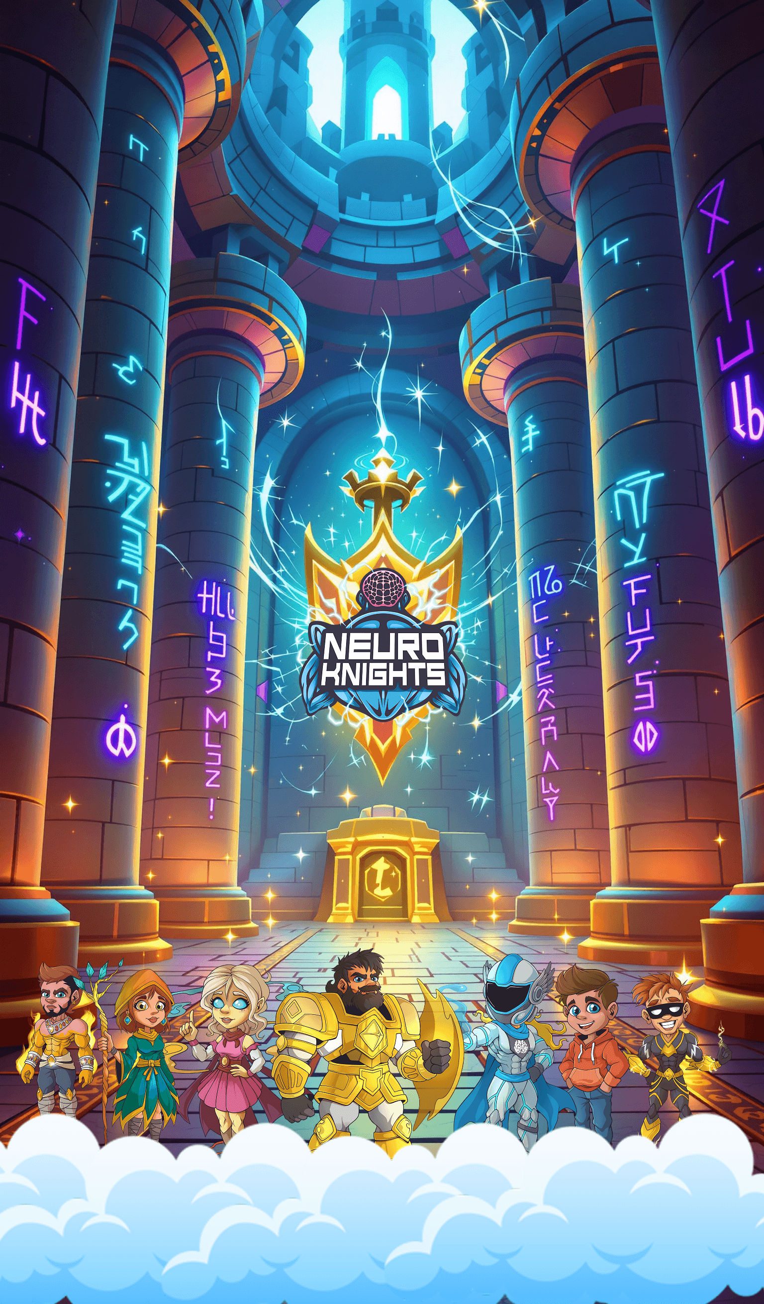 NeuroKnights Hero Mobile Background